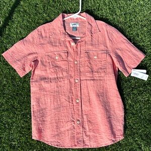 Old navy linen blend kids medium shirt